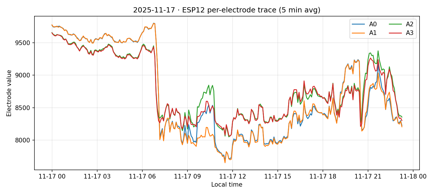 ESP12 per-electrode traces on 17 Nov 2025