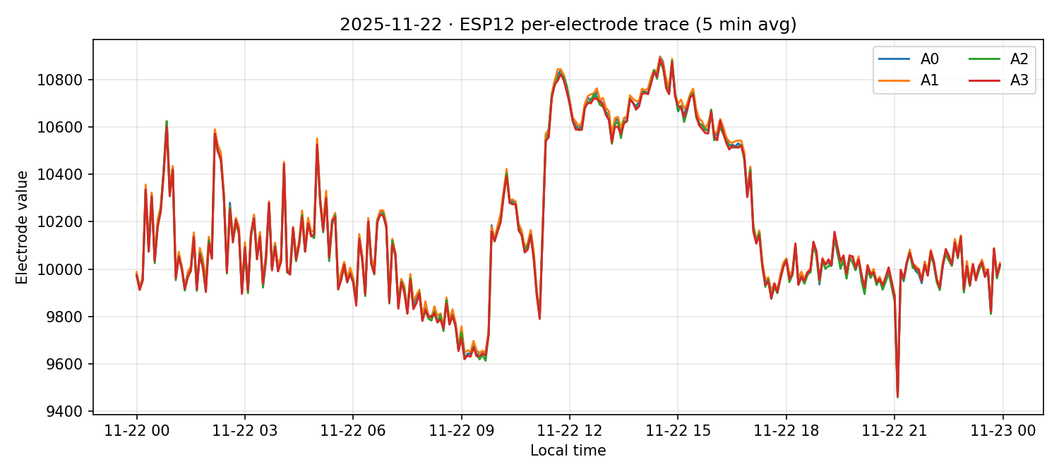 ESP12 per-electrode traces on 22 Nov 2025