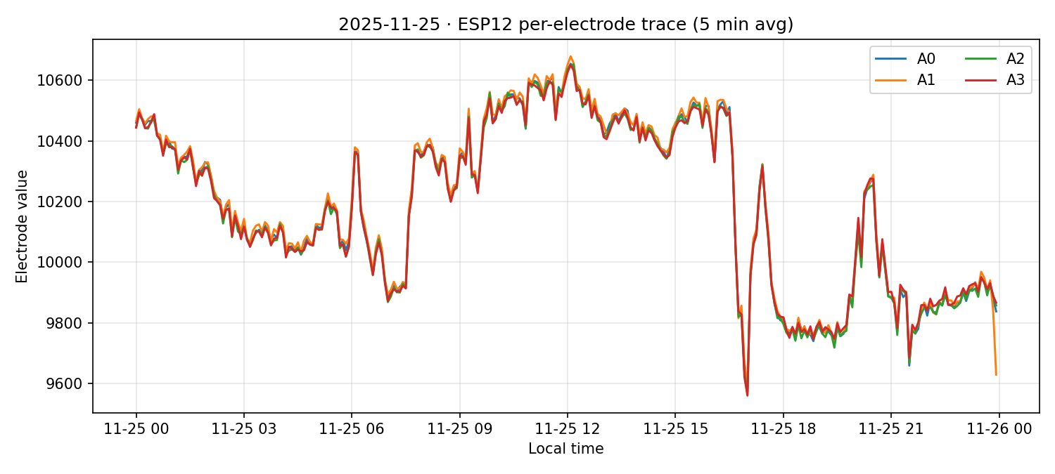 ESP12 per-electrode traces on 25 Nov 2025